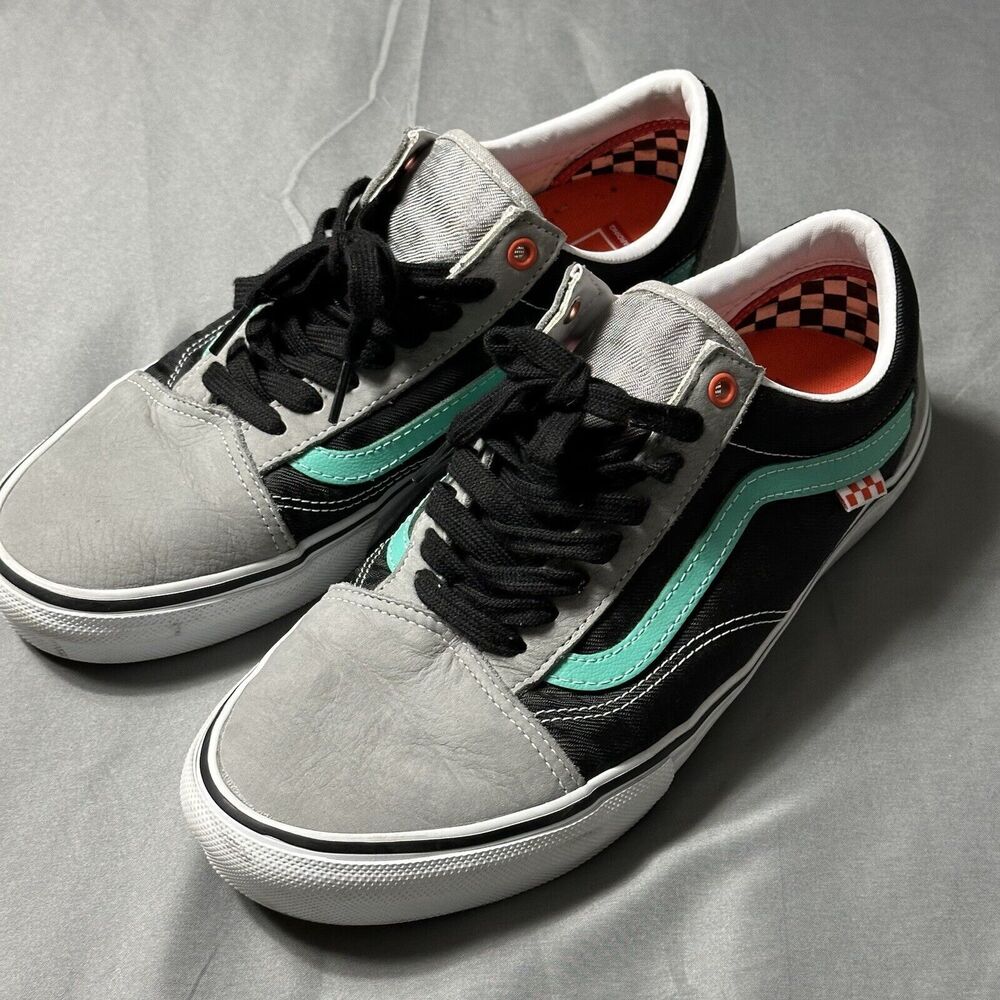 VANS Old Skool Shoes Men 11 Lucid Black Gray Skater Sneakers